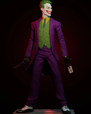 Joker sculpted in Blender. Rendered in Eevee. Made a few different suit variations I thought looked cool. Hope you like it!