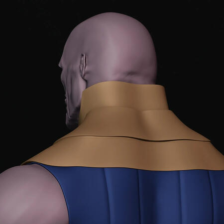 Thanos sculpt made in Blender, this is a different one i did with some different lighting.